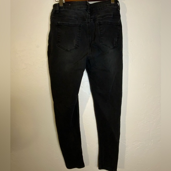 Blue Savy distressed black skinny jeans - Picture 2 of 3